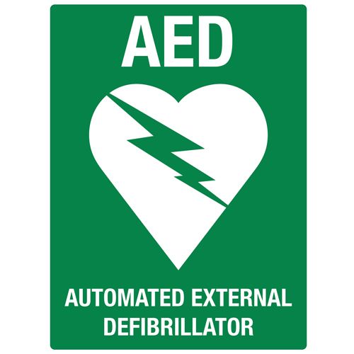 Automated External Defibrillator sign